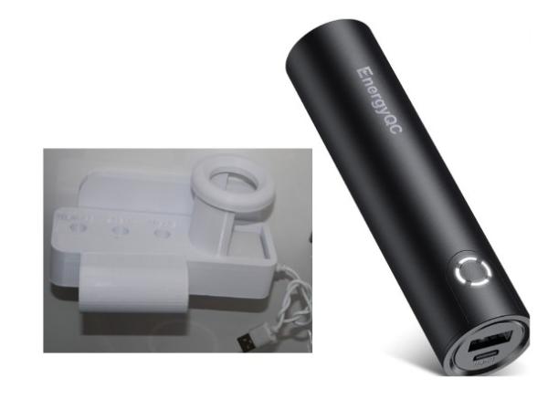 Zahnbürstenhalter mit Powerbank